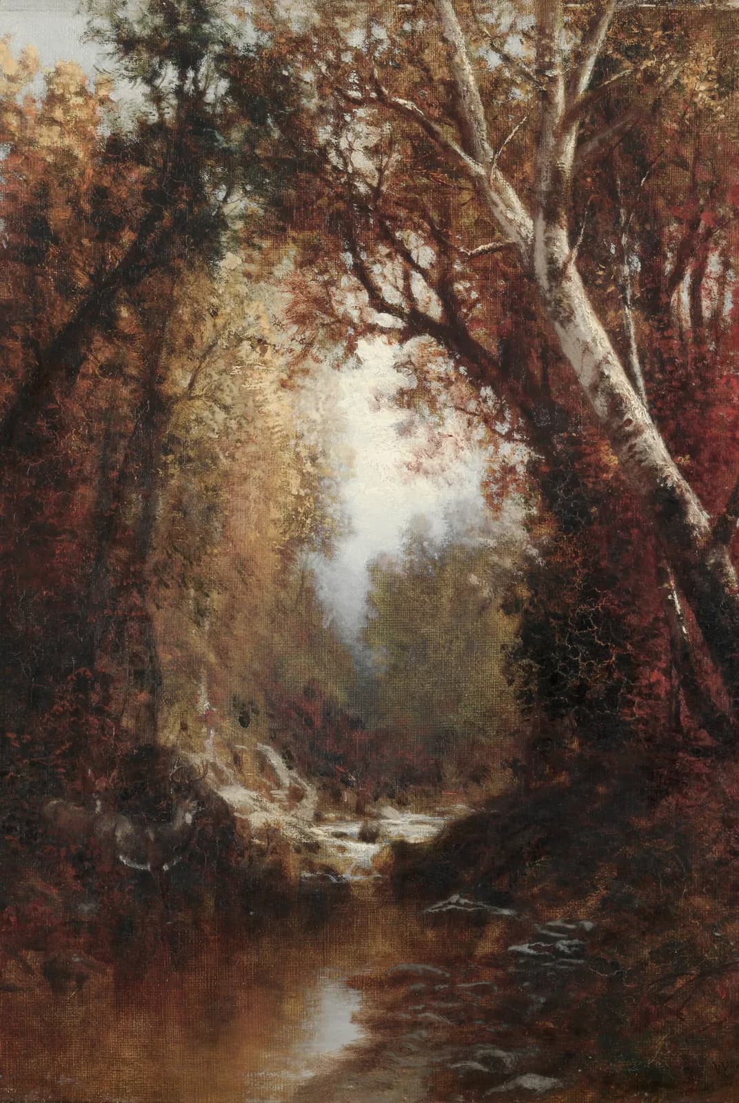 Herfsttafereel in de Adirondacks – William Hart