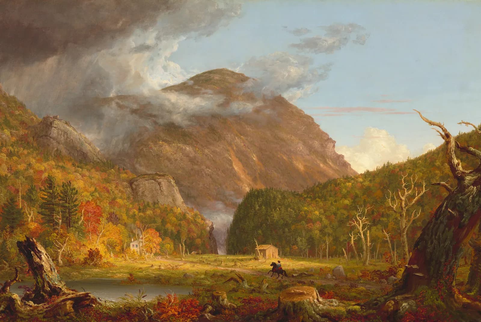 Herfstvallei in de bergen – Thomas Cole