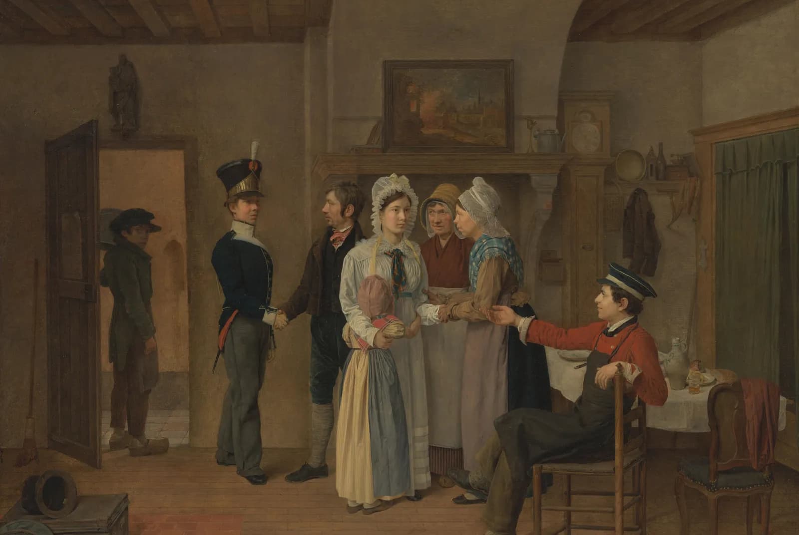 Het afscheid van de soldaat – Charles Van Beveren