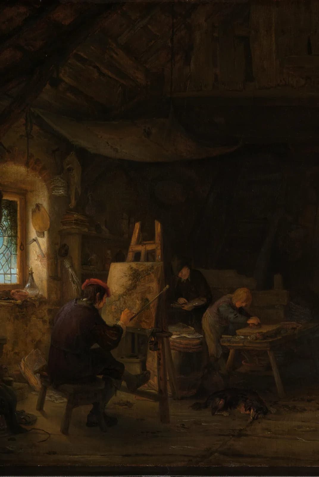 Het atelier van de schilder – Adriaen van Ostade