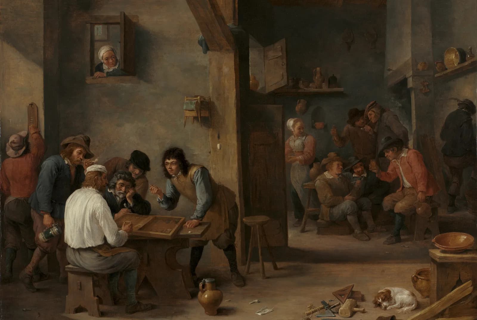 Het backgammonspel – David Teniers