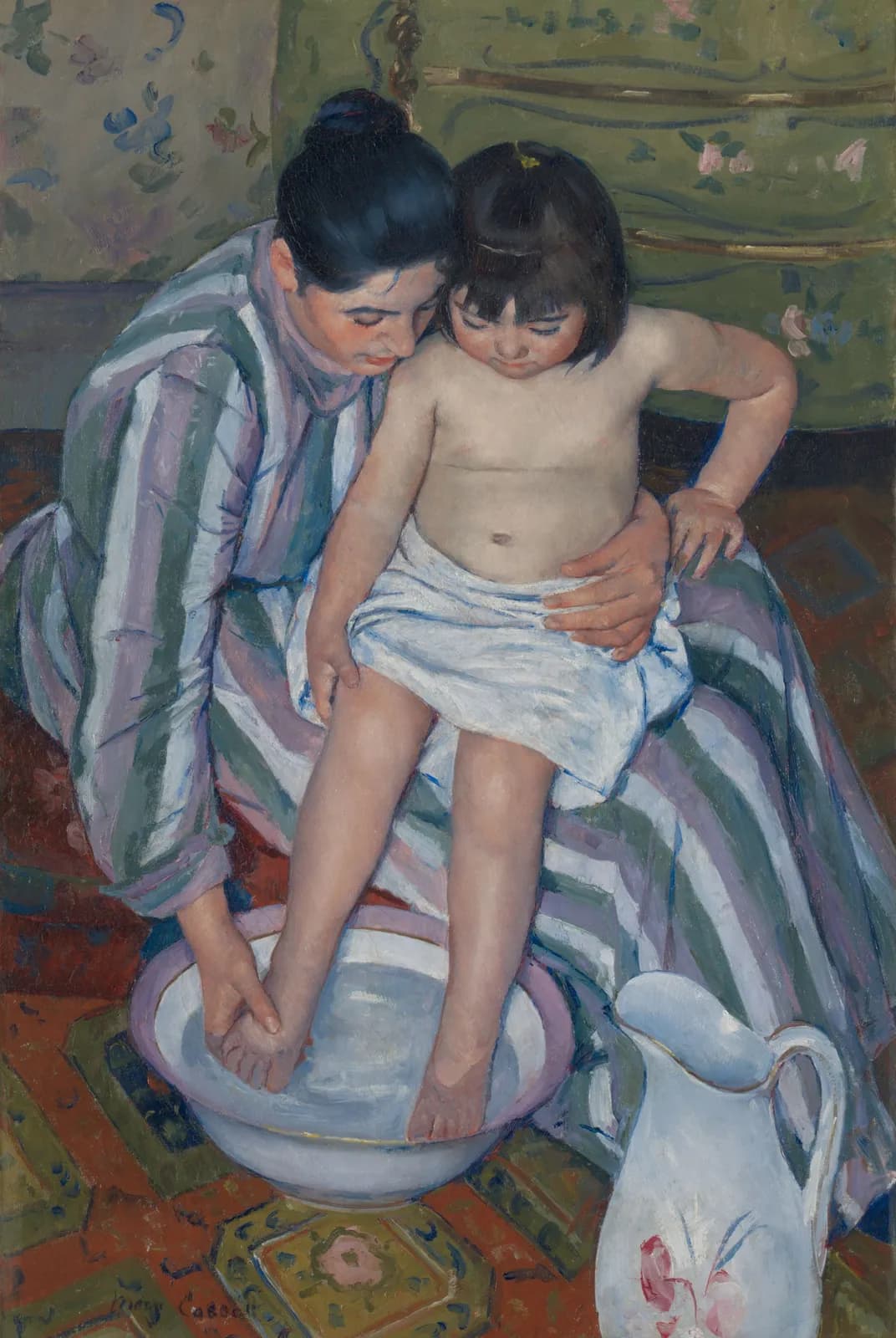 Het bad van het kind – Mary Cassatt