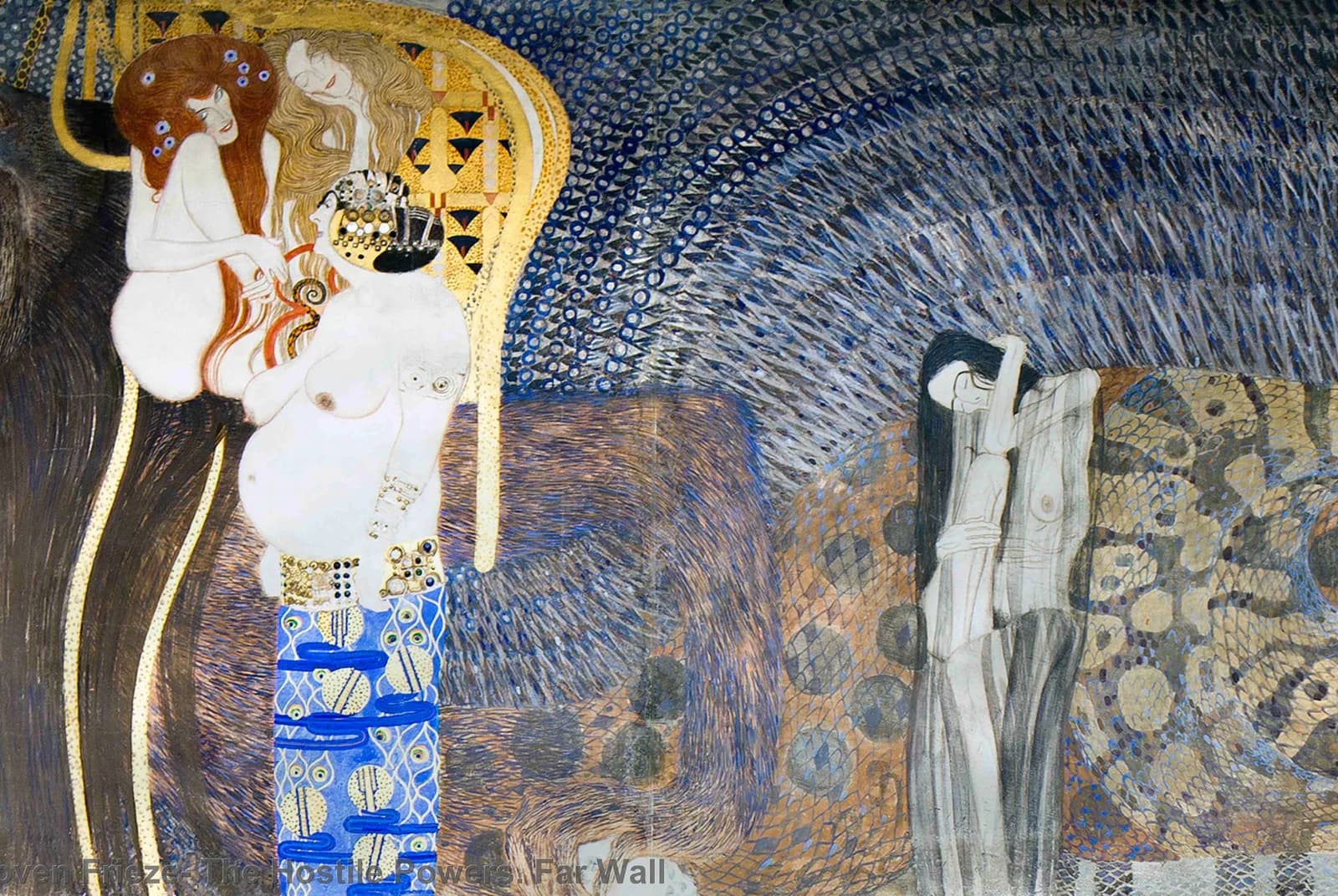 Het Beethovenfries: de vijandige machten – Gustav Klimt