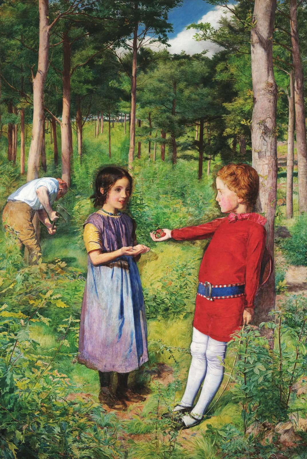Het boswachtersdochtertje – John Everett Millais
