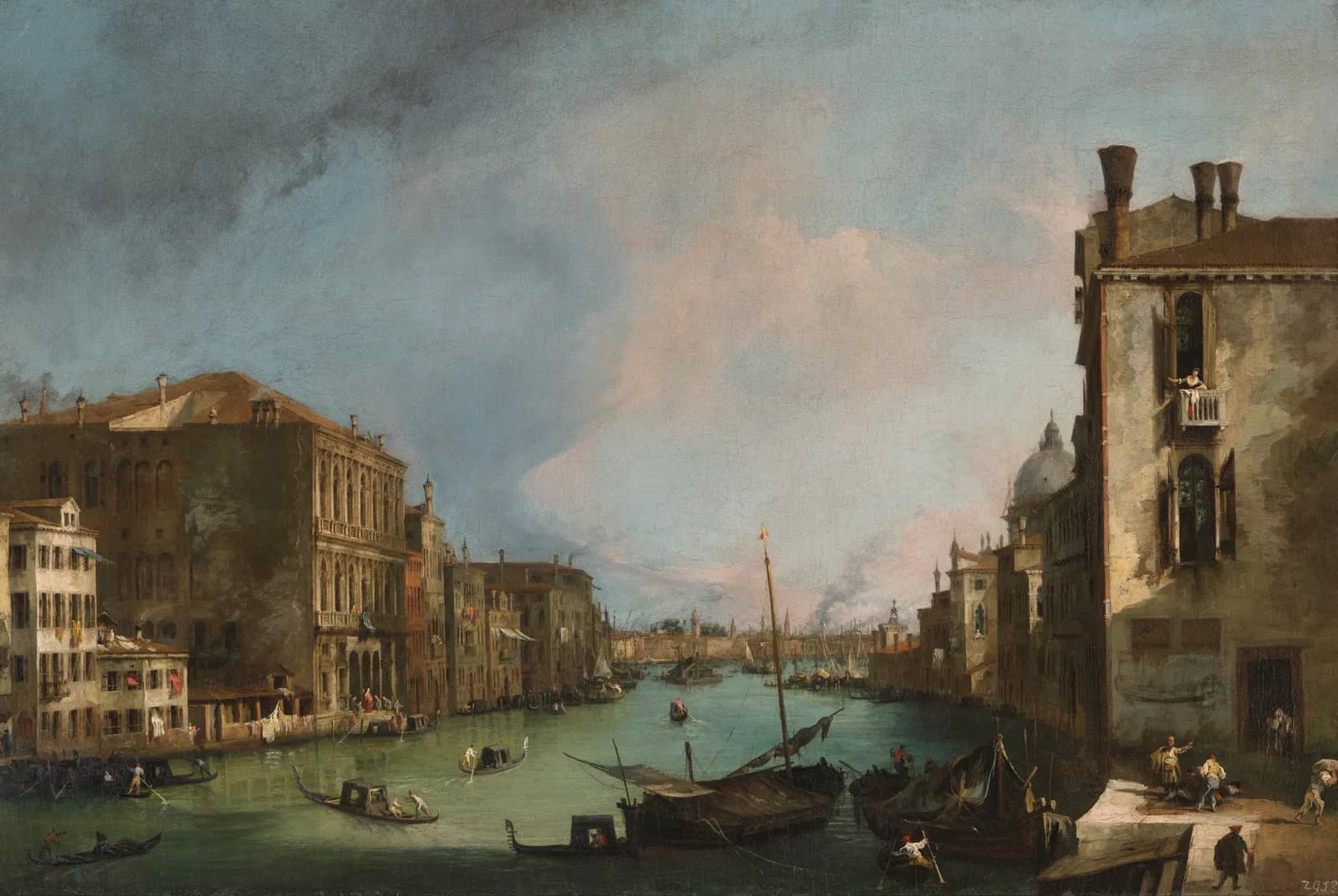 Het Canal Grande bij Palazzo Corner – Canaletto