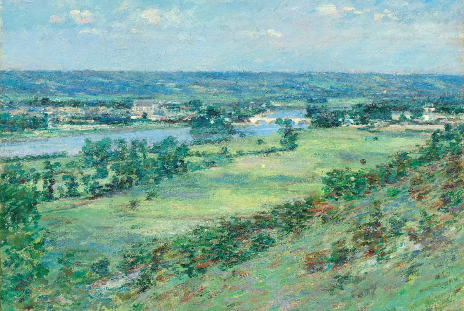 Het dal van de Seine – Theodore Robinson