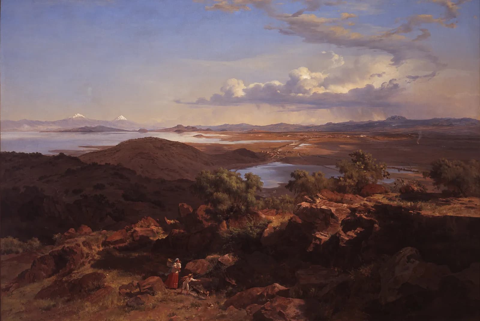 Het dal van Mexico gezien vanaf de bergen van Santa Isabel – José María Velasco