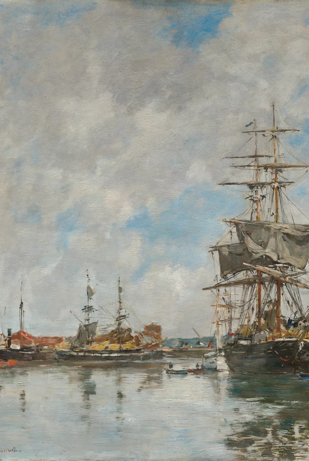 Het dok van Deauville – Eugène Boudin