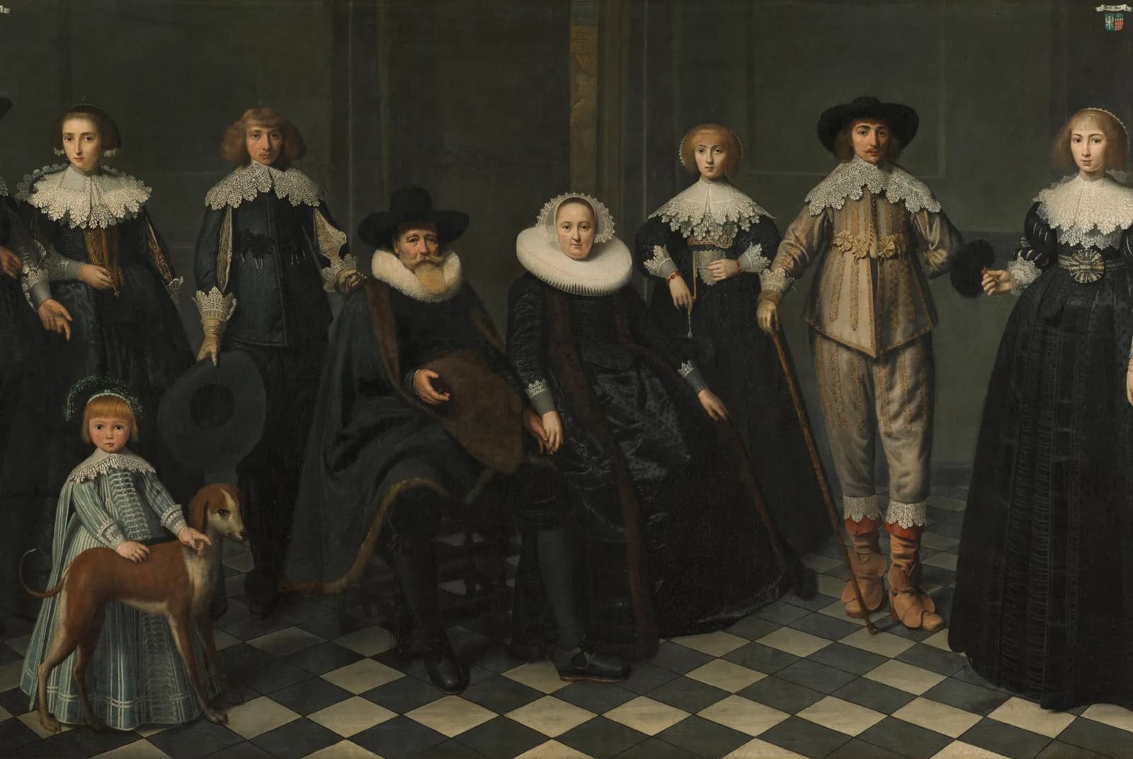 Het gezin van Dirck Bas Jacobsz, burgemeester van Amsterdam – Dirck van Santvoort