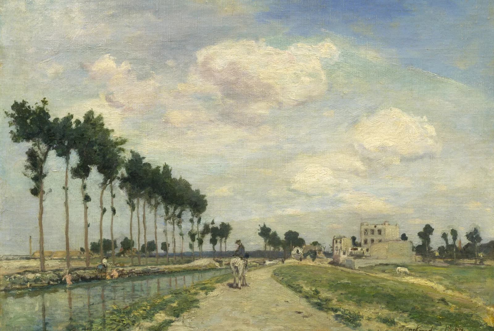 Het jaagpad – Johan Barthold Jongkind