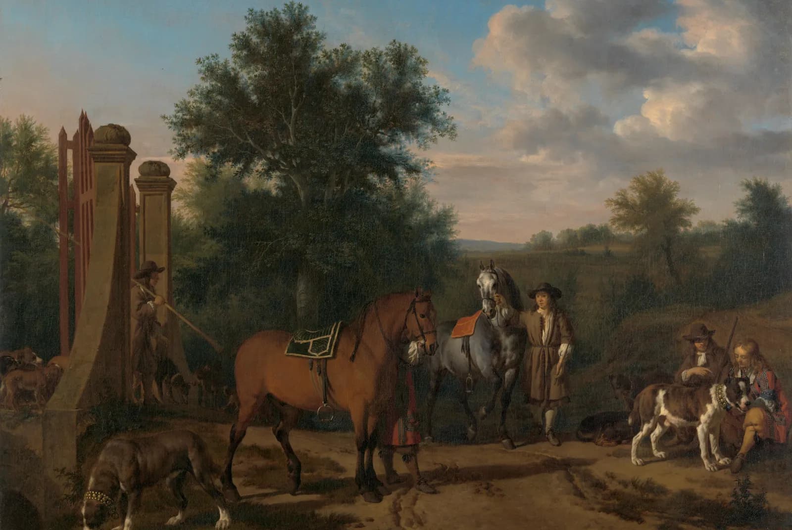 Het jachtgezelschap – Adriaen van de Velde