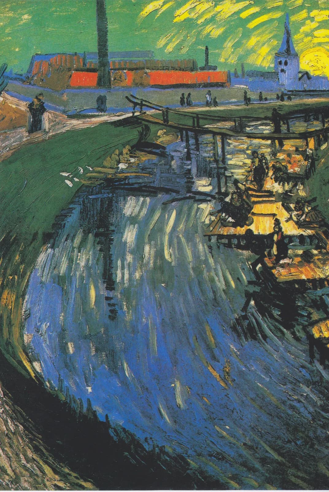 Het kanaal La Roubine du Roi met wasvrouwen – Vincent van Gogh