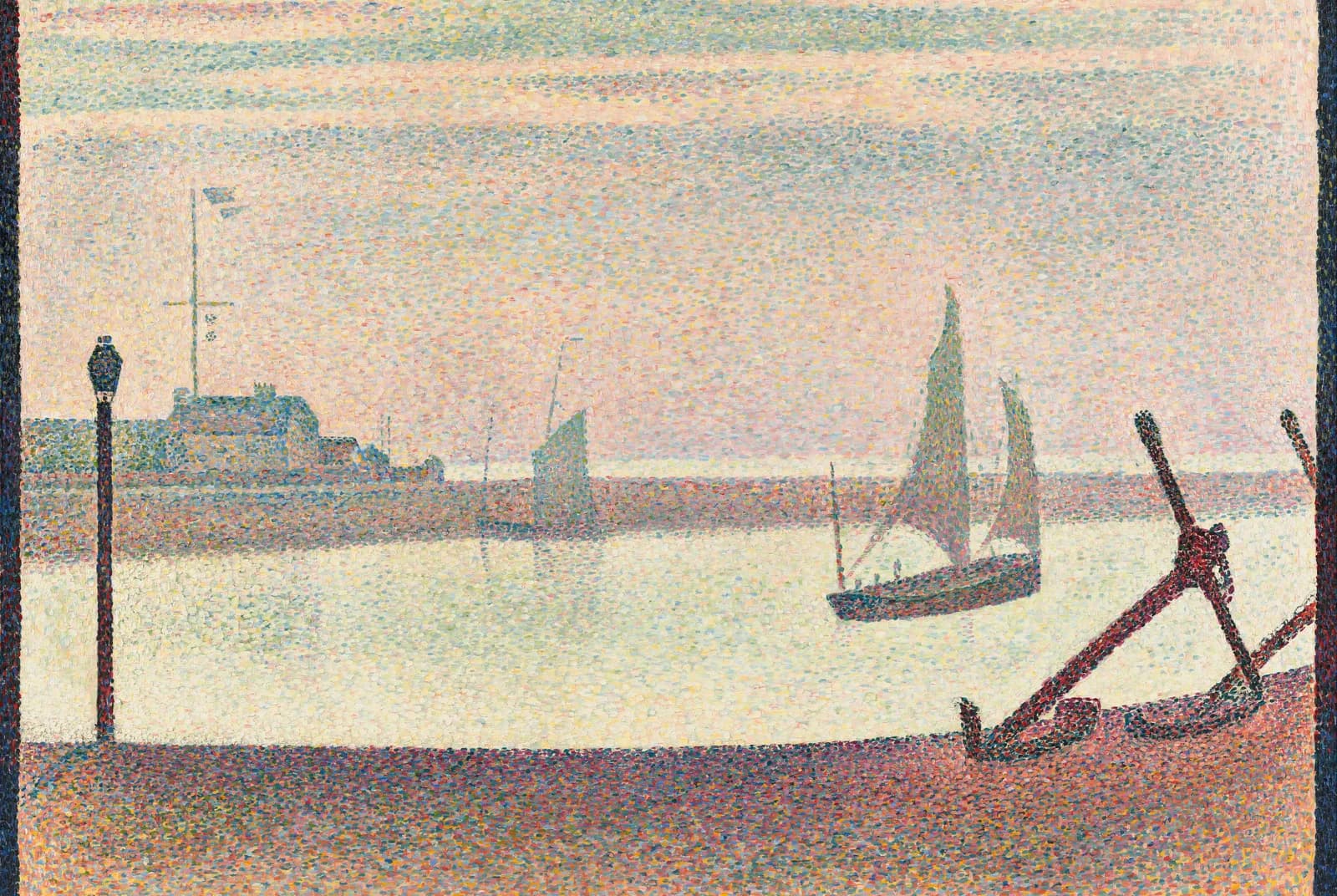 Het kanaal van Gravelines bij avond – Georges Seurat