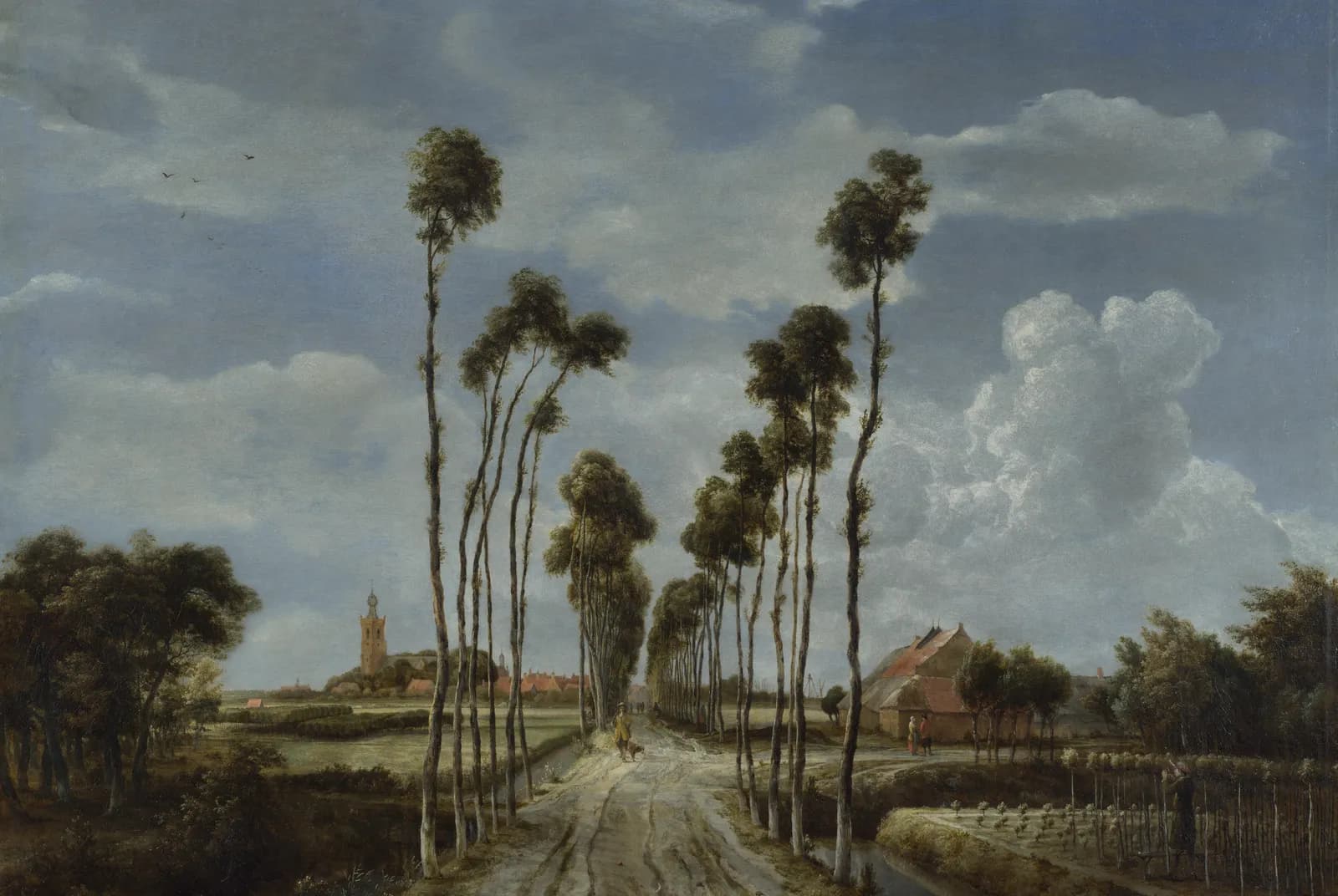 Het laantje van Middelharnis – Meindert Hobbema