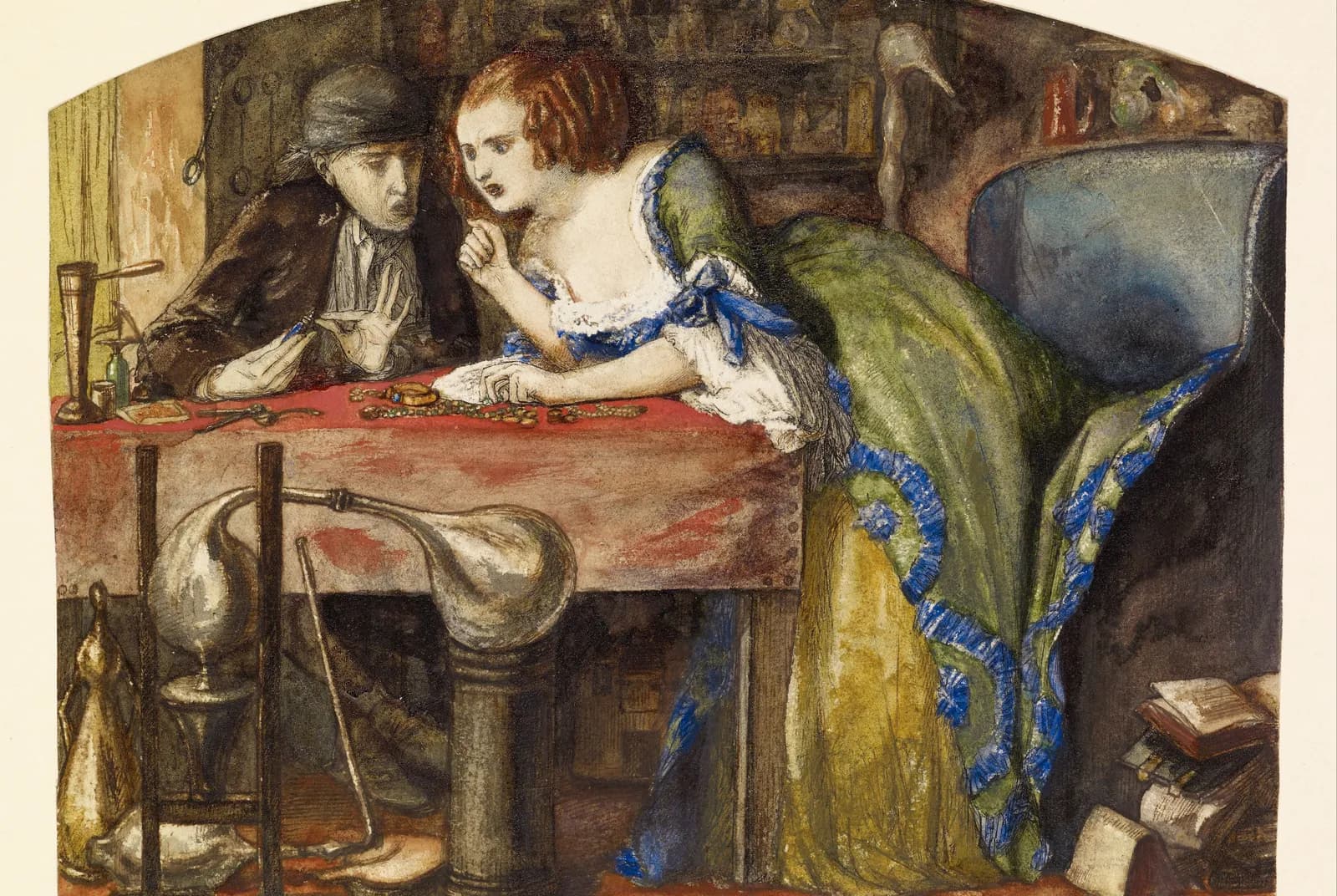 Het laboratorium – Dante Gabriel Rossetti