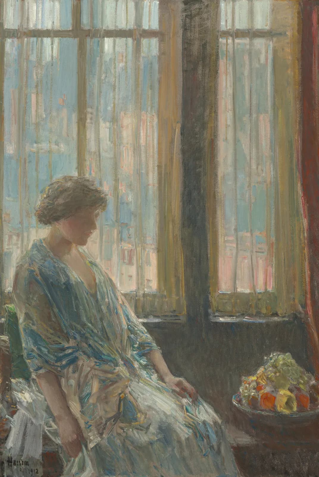 Het New Yorkse raam – Childe Hassam