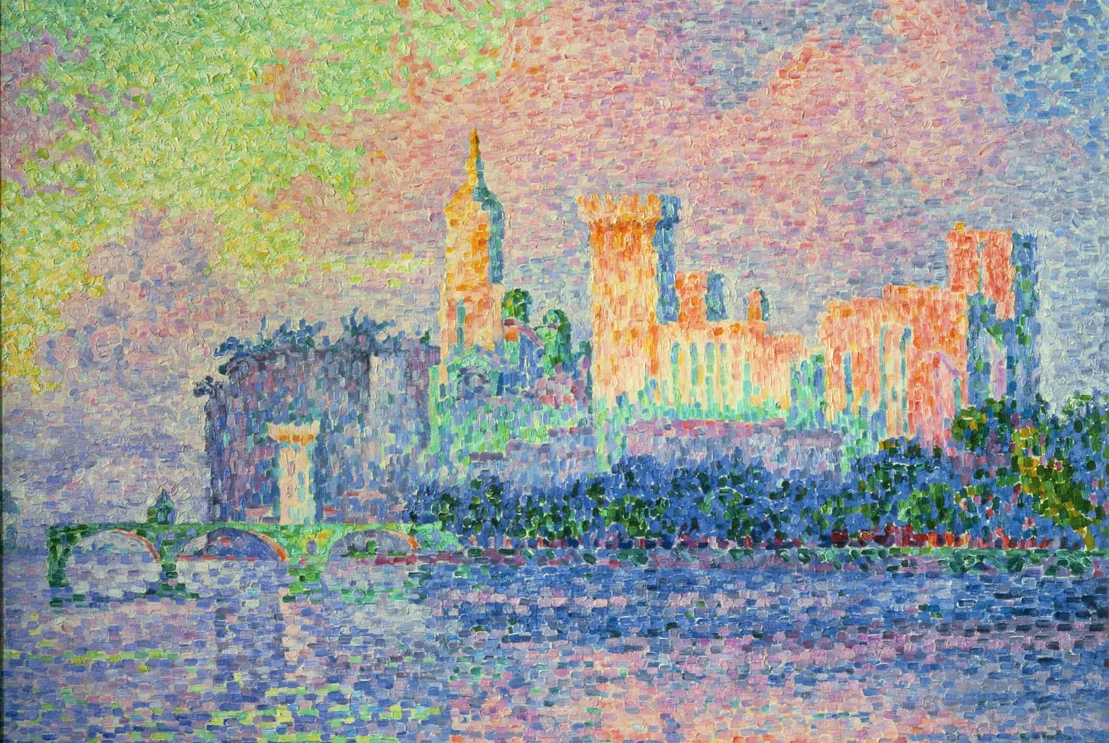 Het pauselijk paleis, Avignon (1900) – Paul Signac