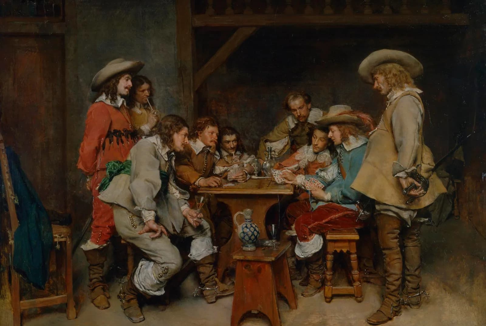 Het pikketspel – Ernest Meissonier