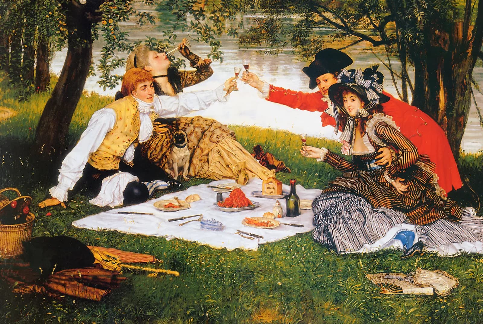 Het uitje met zijn vieren – James Tissot