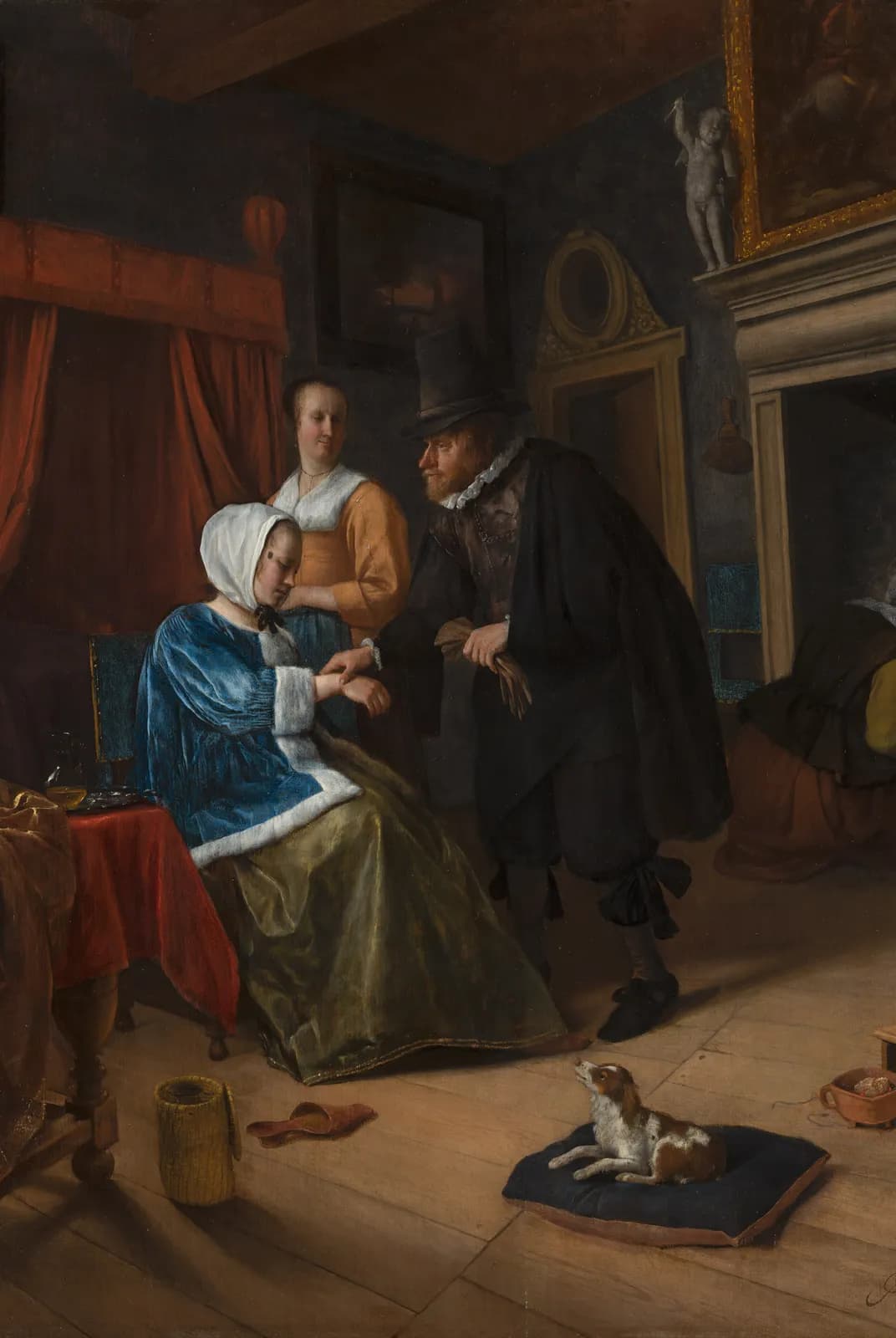 Het zieke meisje – Jan Steen