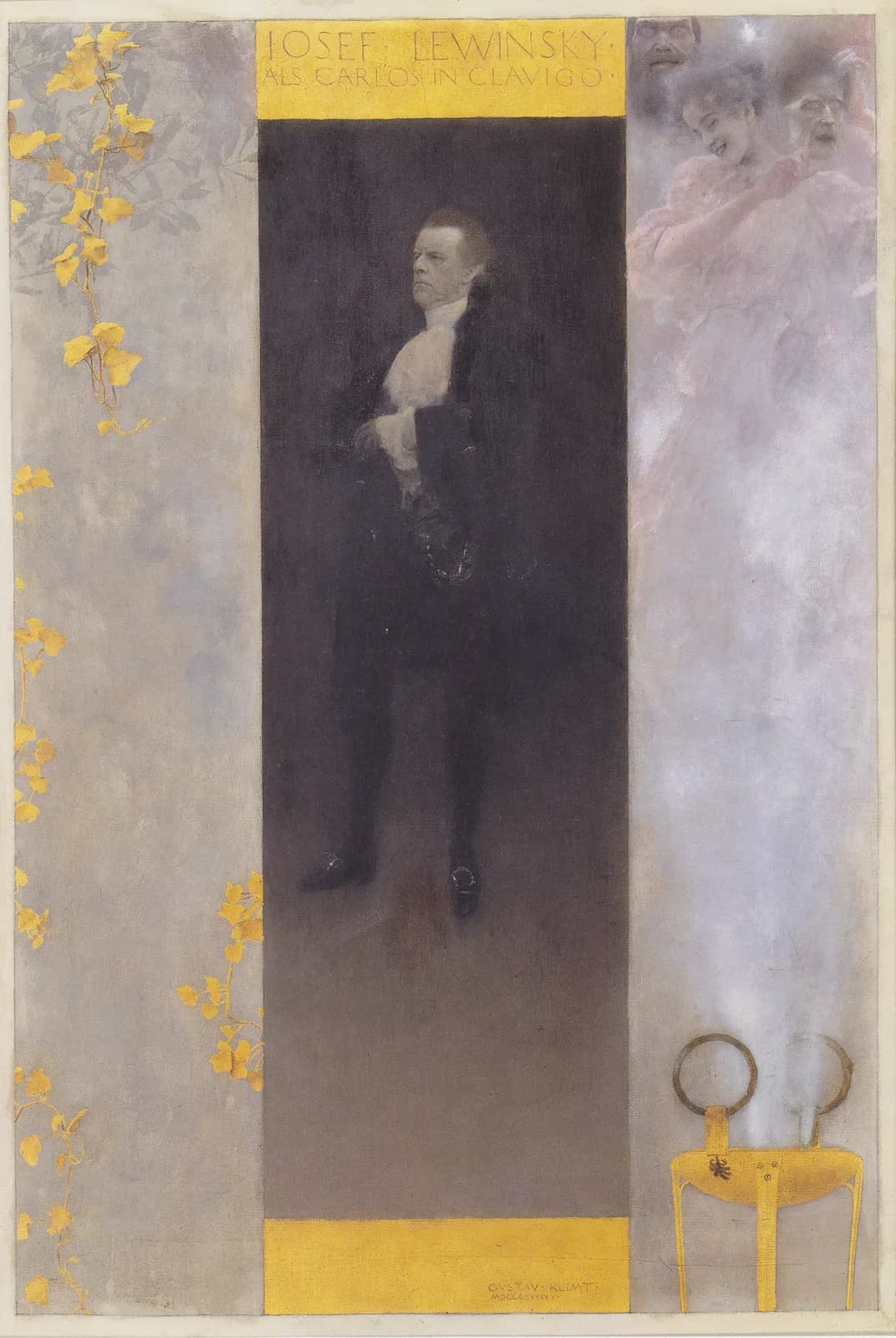 Hofacteur Josef Lewinsky als Carlos in Clavigo – Gustav Klimt