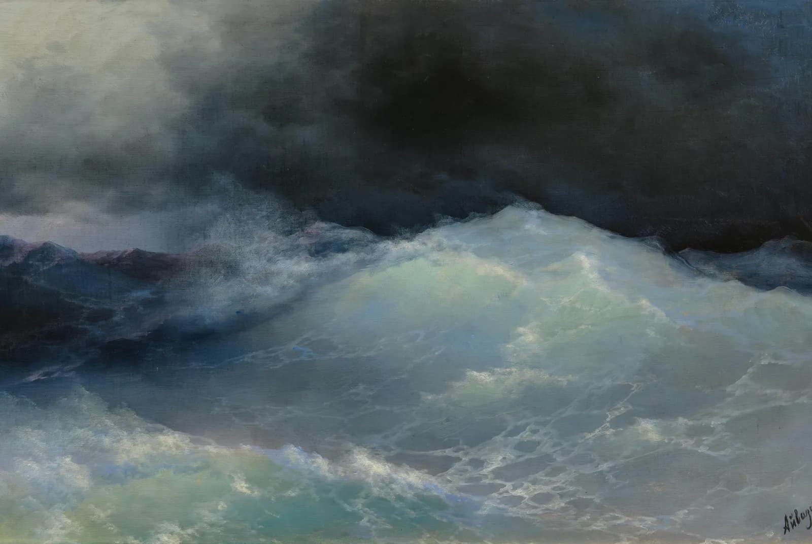 Hoge golven op open zee – Ivan Aivazovsky