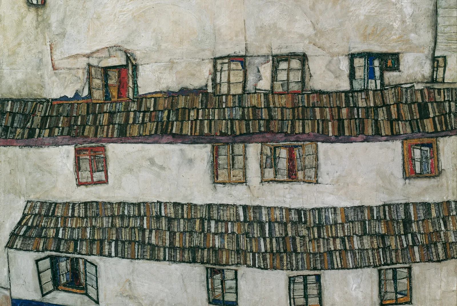 Huismuur (raamwand) – Egon Schiele