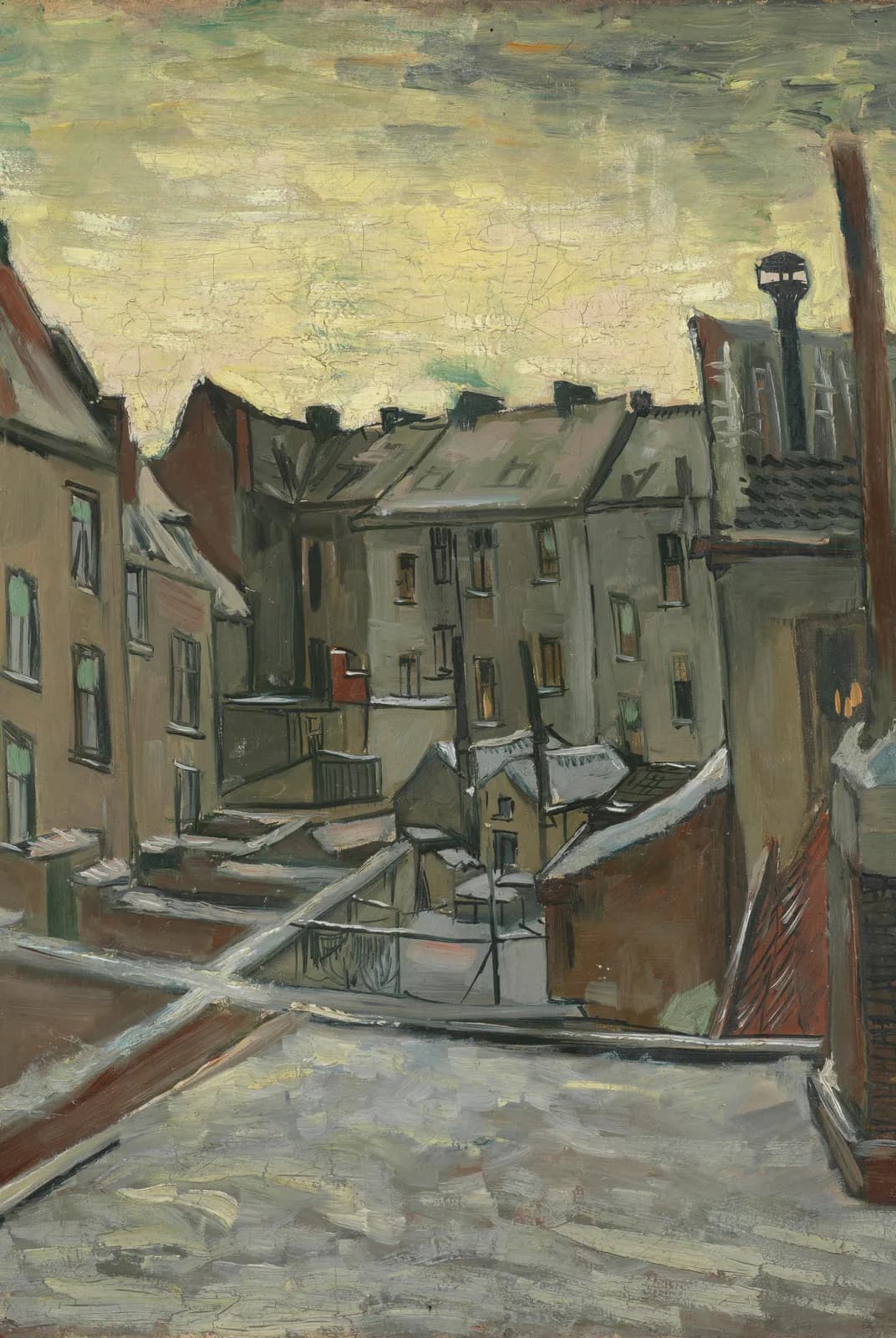 Huizen gezien van achteren – Vincent van Gogh