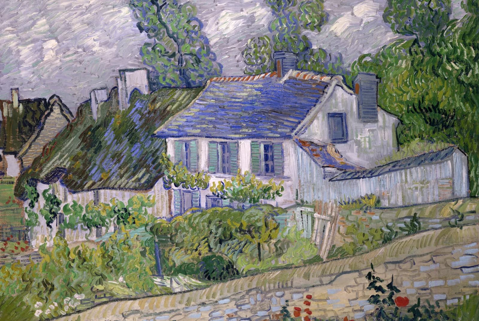 Huizen in Auvers – Vincent van Gogh