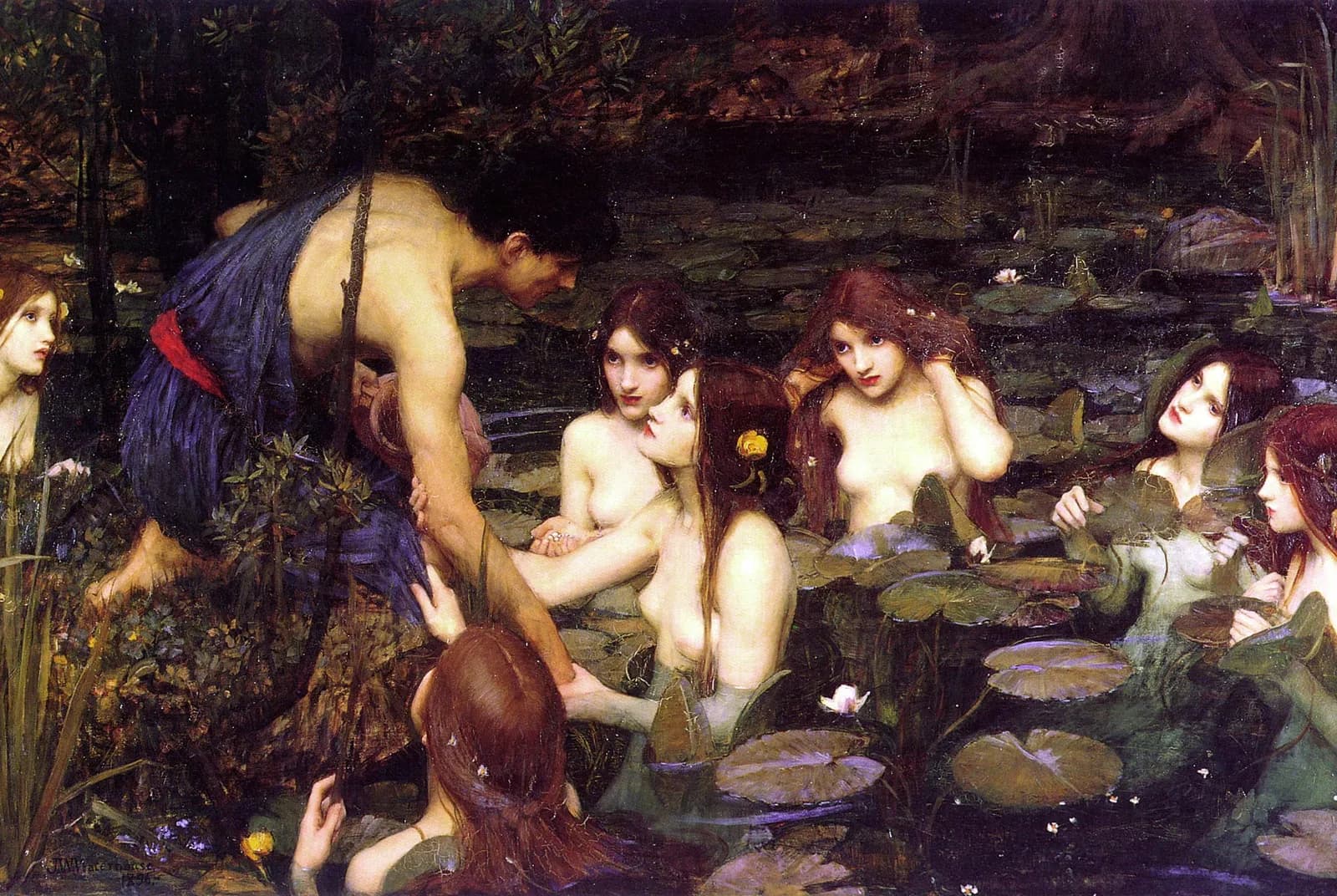 Hylas en de nimfen – John William Waterhouse