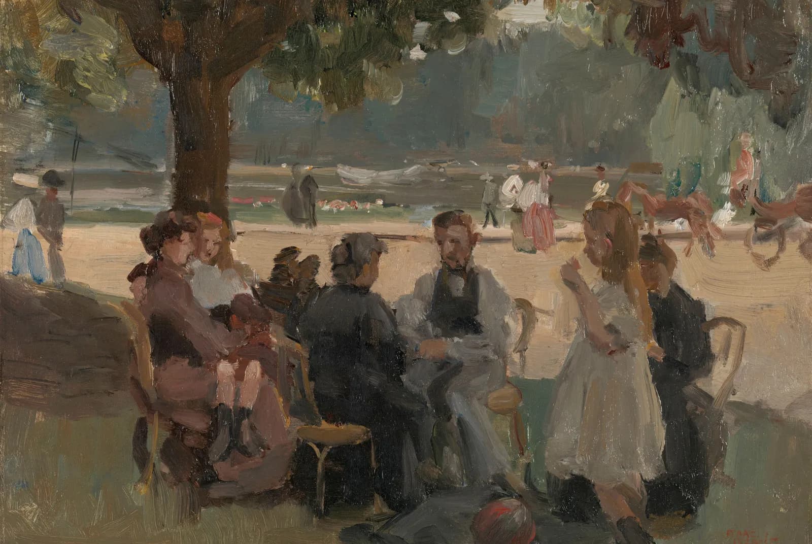 In het Bois de Boulogne bij Parijs – Isaac Israëls