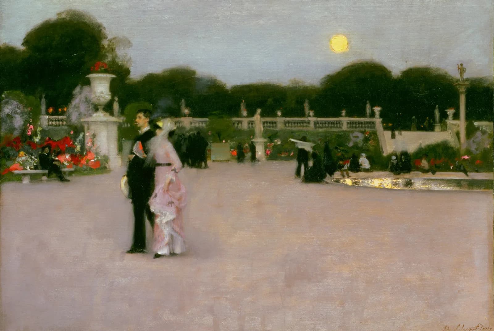 In the Luxembourg Gardens – John Singer Sargent