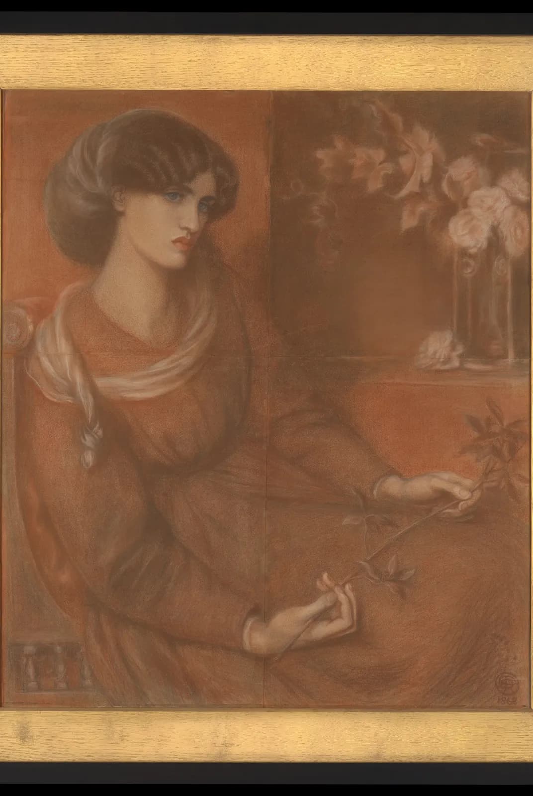Jane Morris, studie voor Mariana – Dante Gabriel Rossetti