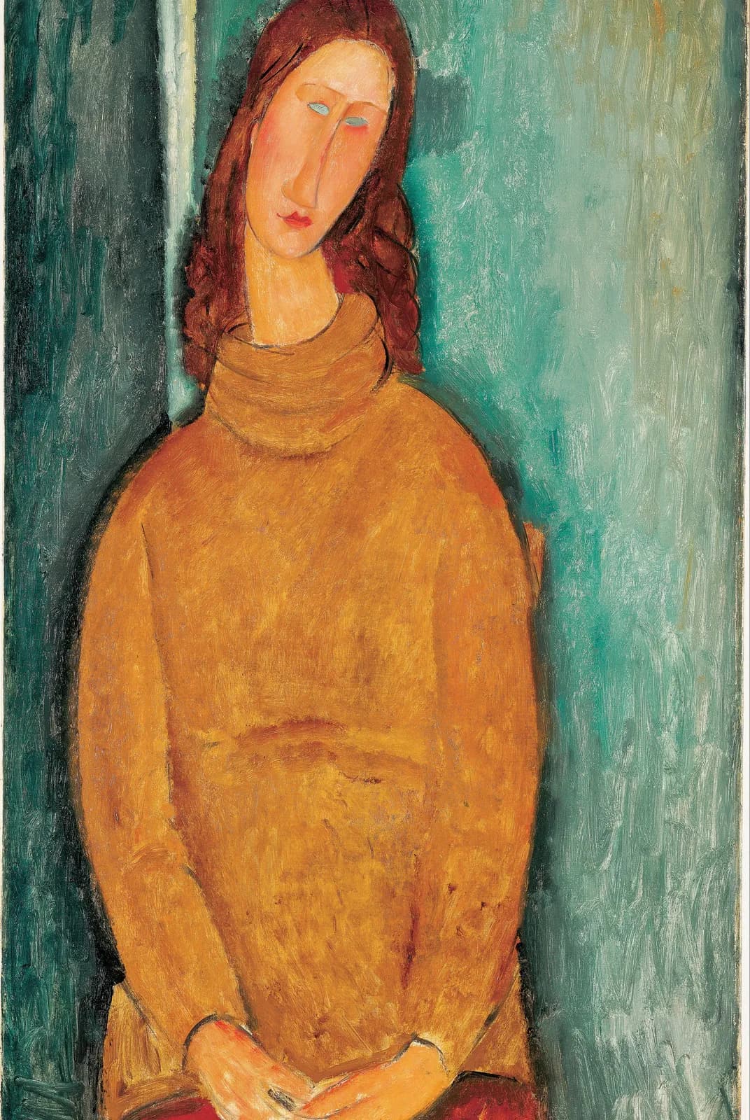 Jeanne Hébuterne in een gele trui – Amedeo Modigliani