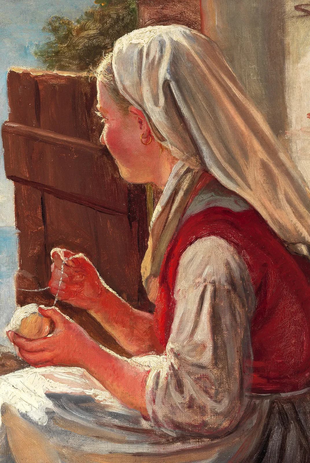 Johanne Palson, jong meisje in profiel – Peder Severin Krøyer