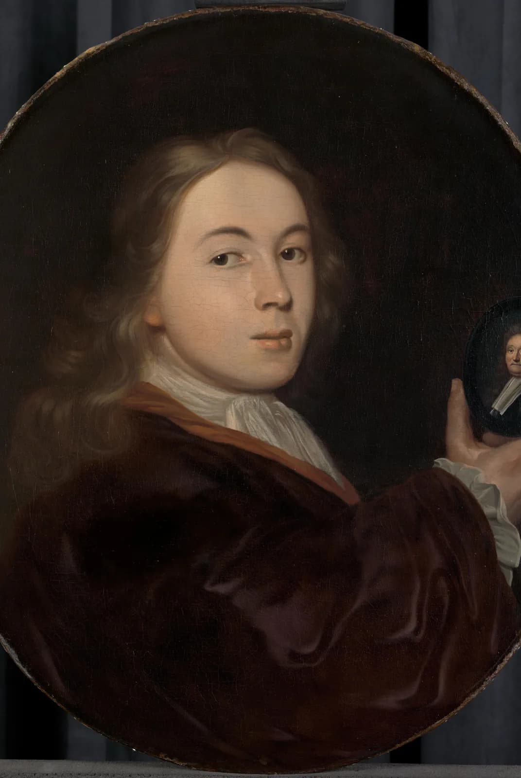 Johannes Bakhuysen, 1683-1731, met een miniatuurportret – Bakhuysen