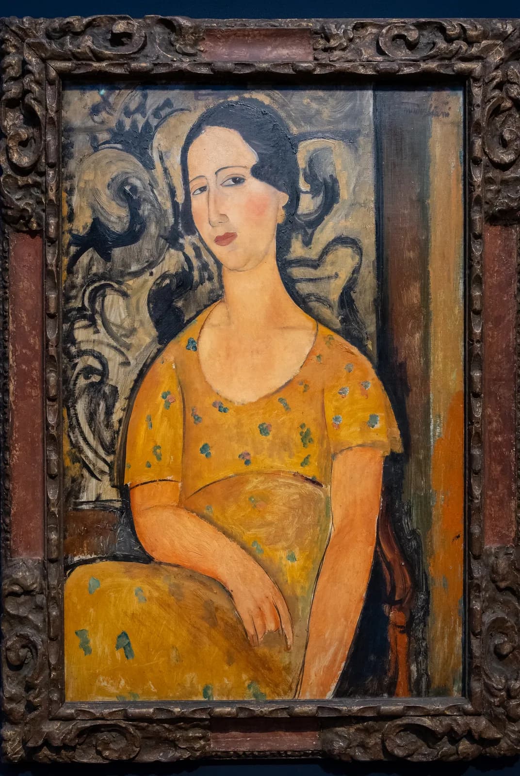 Jonge vrouw in gele jurk, Renée Modot – Amedeo Modigliani