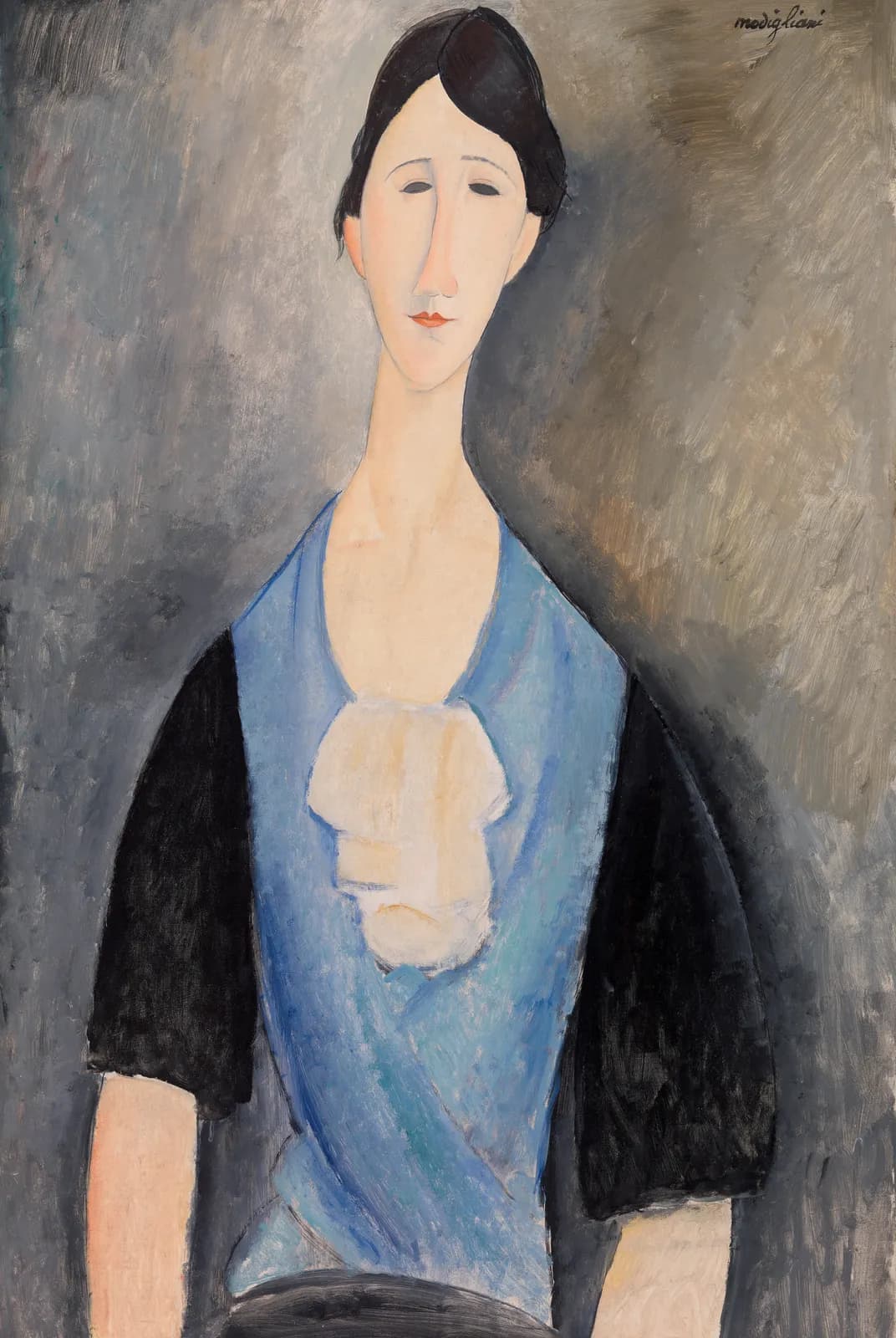Jonge vrouw in het blauw – Amedeo Modigliani