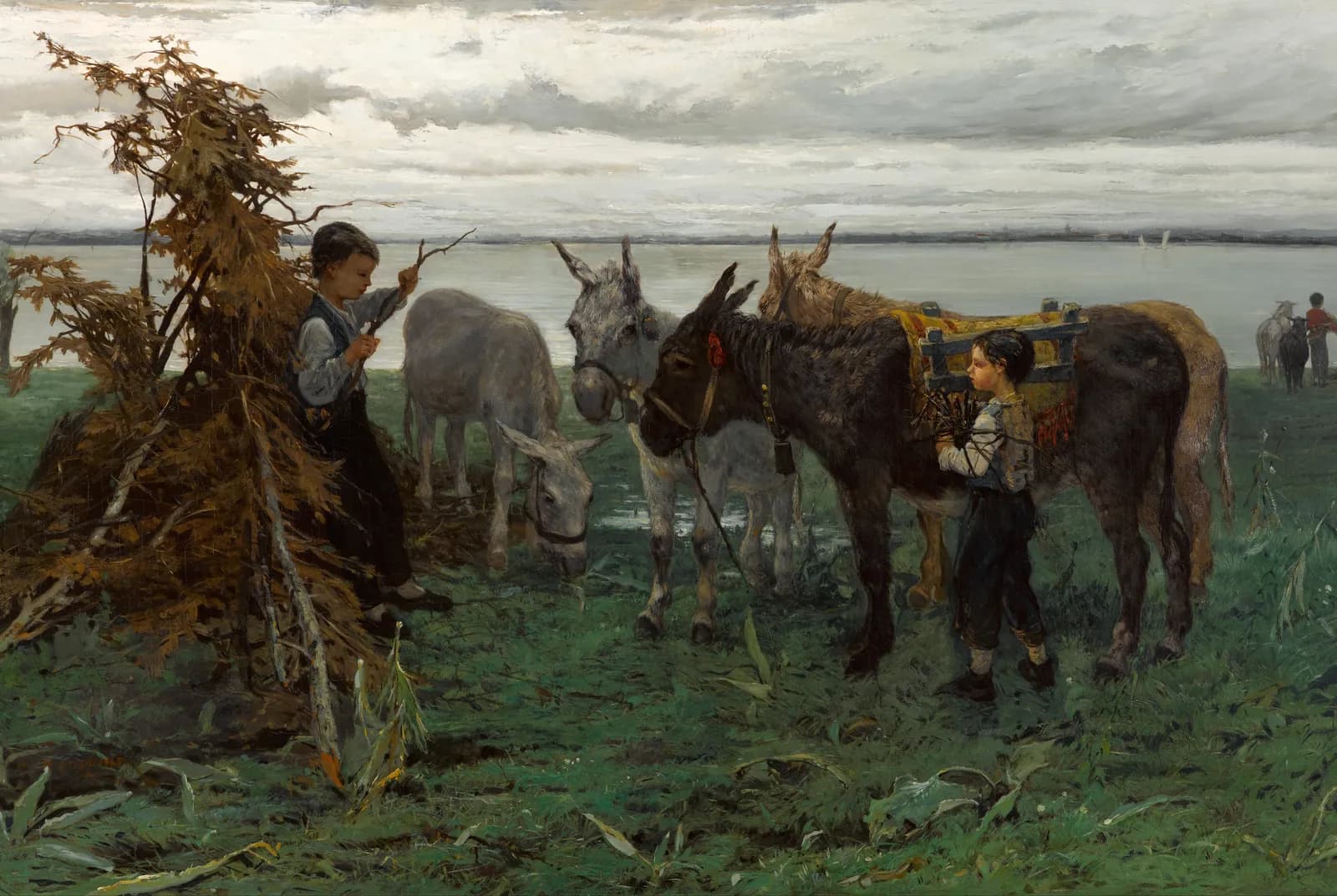 Jongens met ezels – Willem Maris