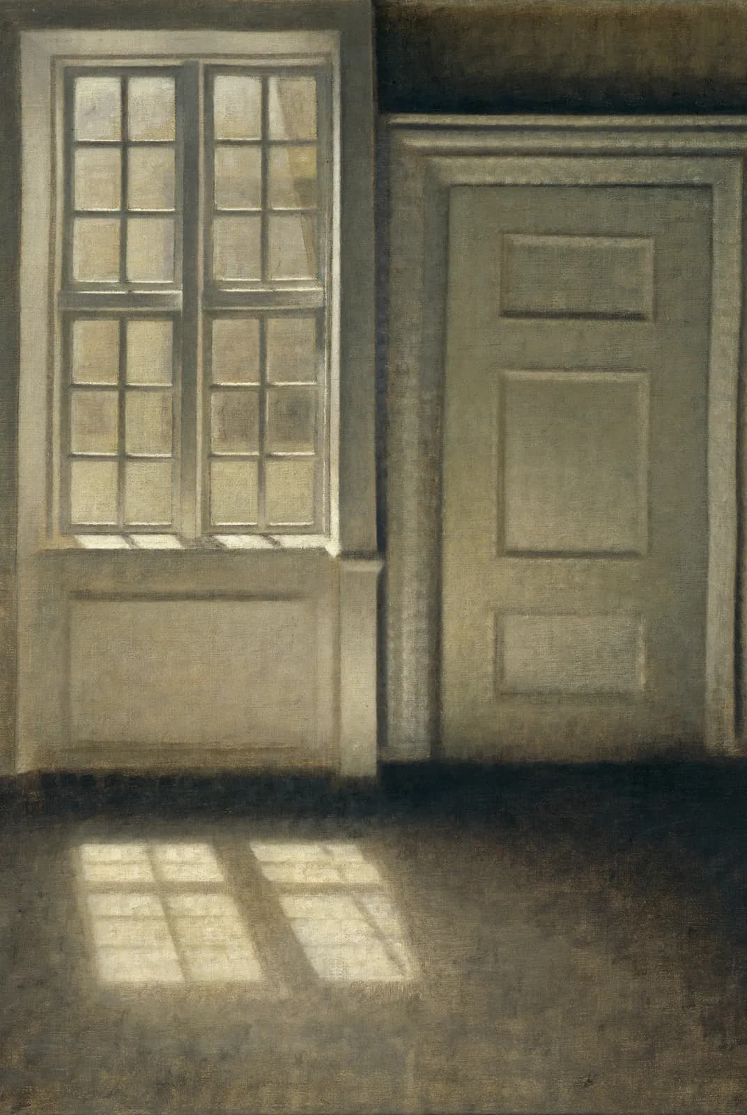 Kamer in zonlicht – Vilhelm Hammershøi
