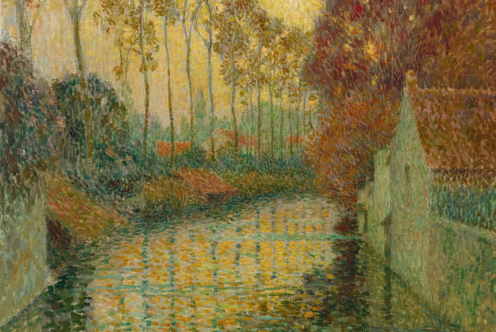 Kanaal in de herfst, Gisors – Henri Le Sidaner