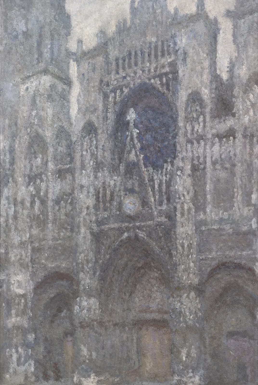 Kathedraal van Rouen: grijs weer – Claude Monet