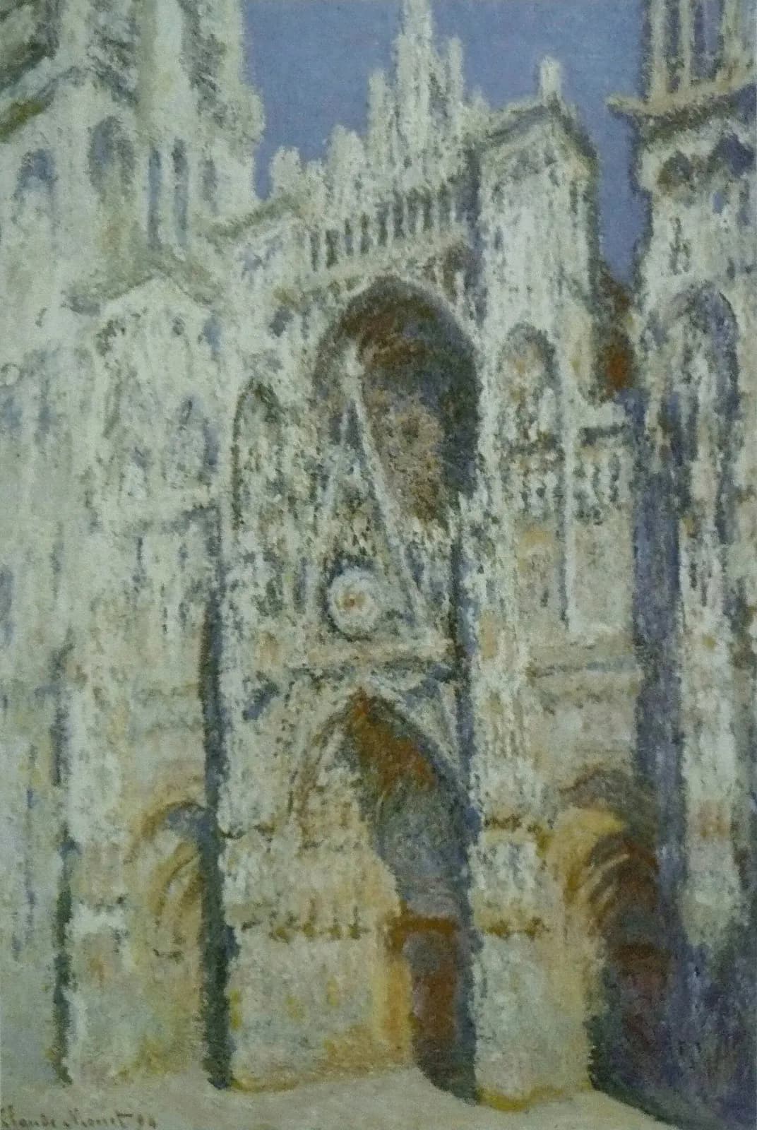 Kathedraal van Rouen: volle zon, harmonie in blauw en goud – Claude Monet