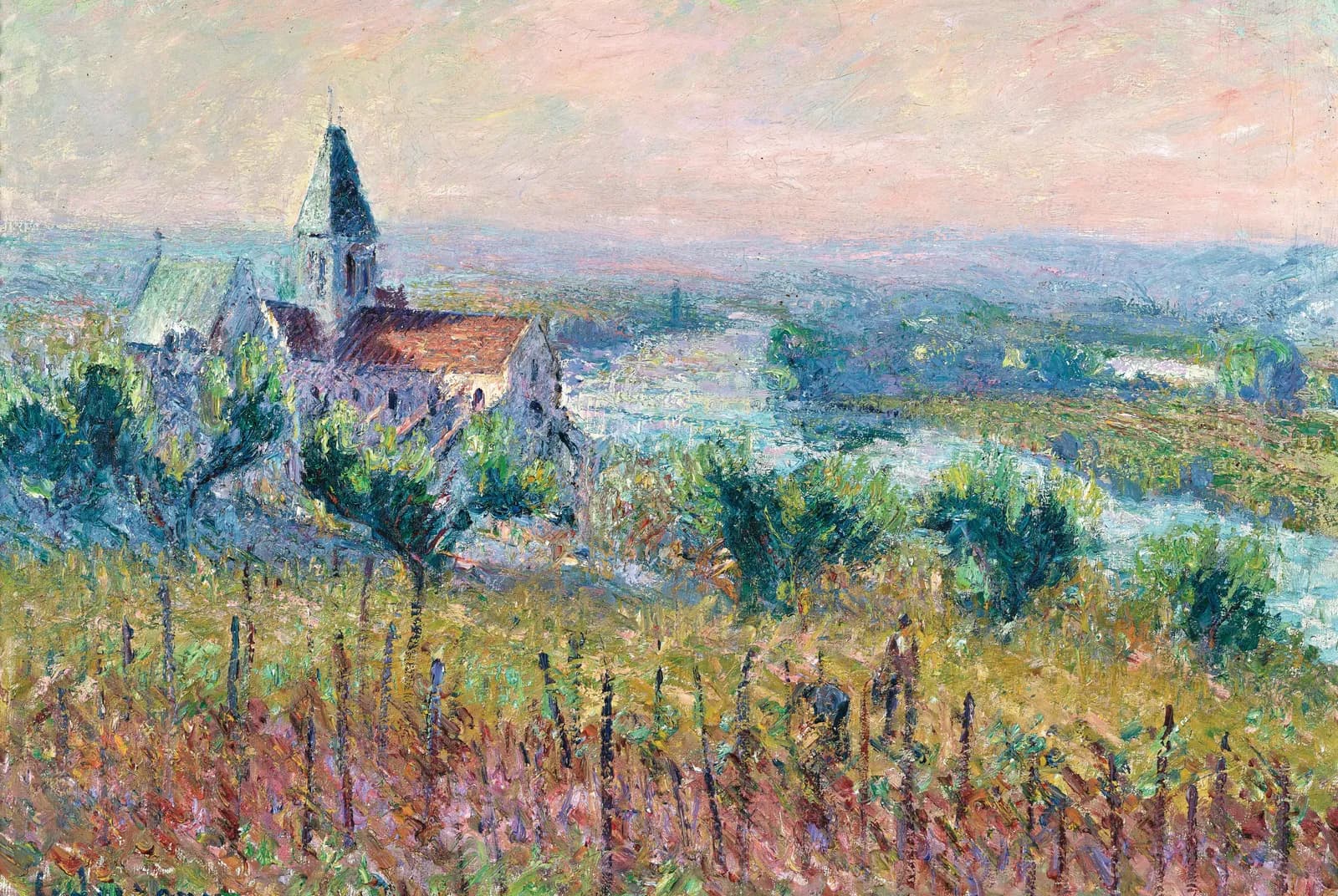 Kerk in de vallei – Gustave Loiseau