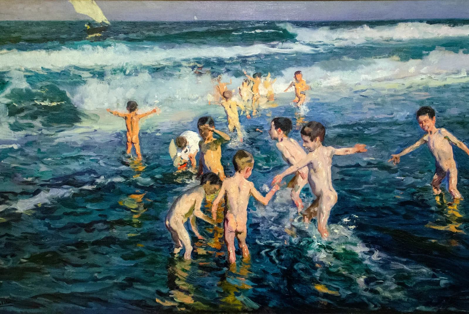 Kinderen in de branding – Joaquín Sorolla