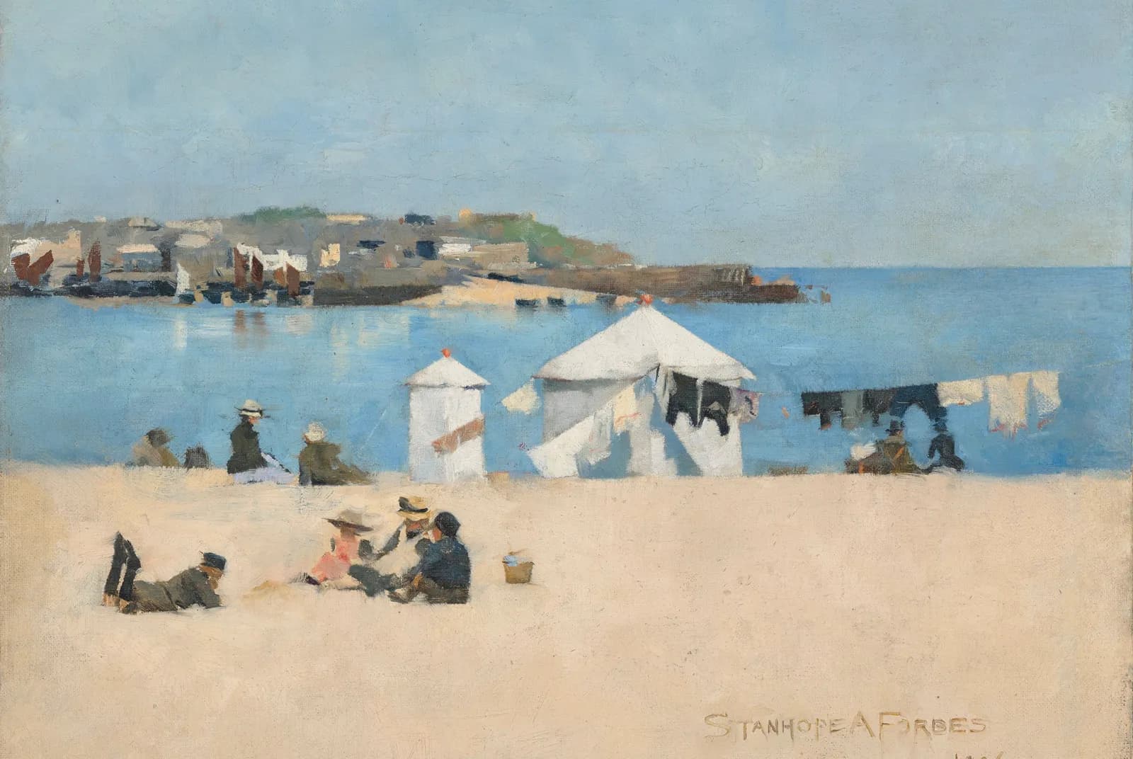 Kinderen op het strand van St Ives – Stanhope Forbes