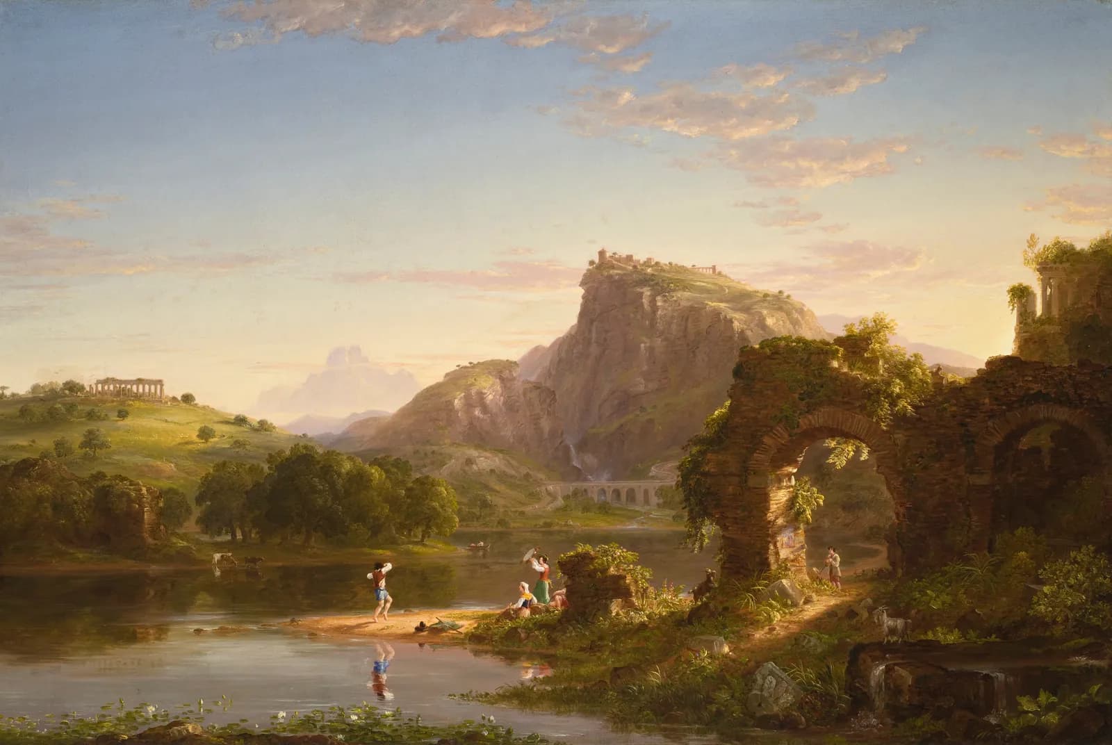 Klassiek Landschap met Ruïnes – Thomas Cole