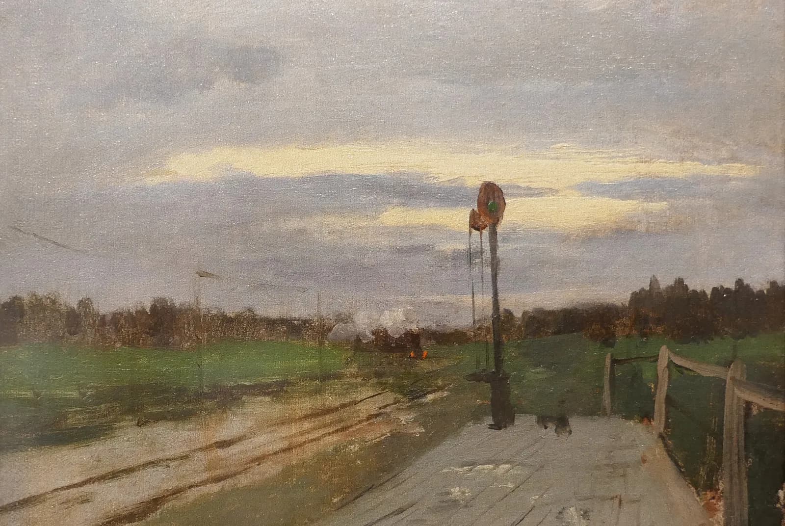 Klein stationnetje aan de spoorlijn – Isaac Levitan
