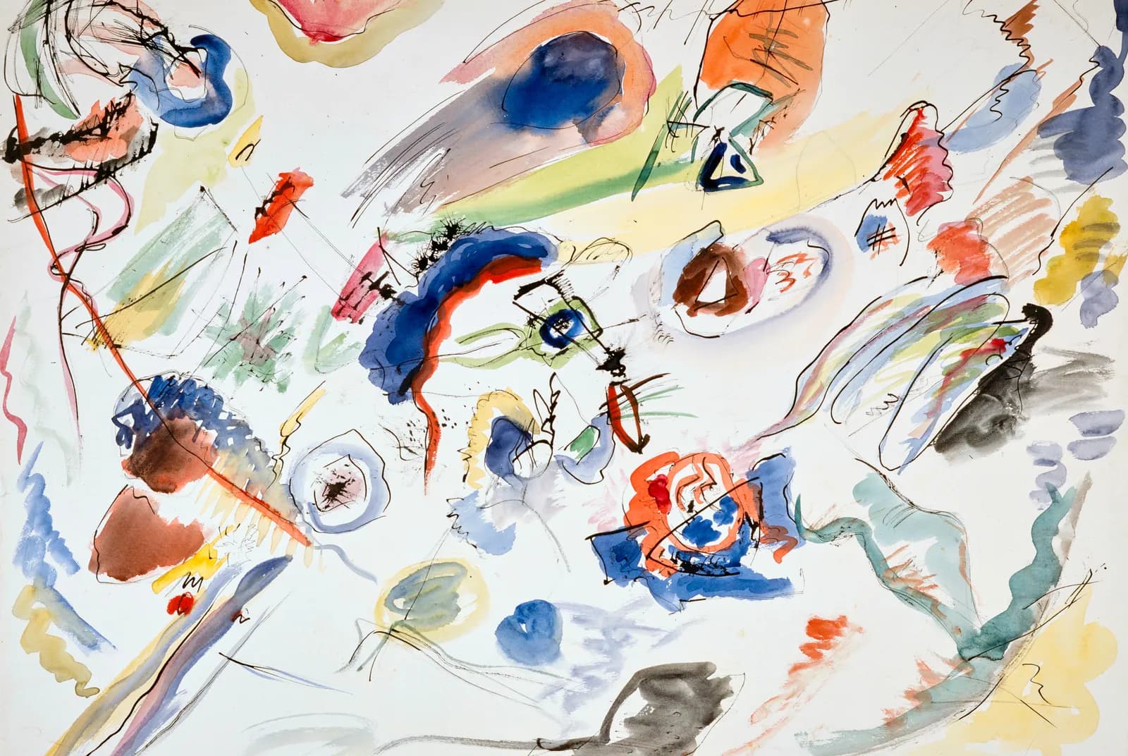 Kleurrijke Abstractie – Wassily Kandinsky