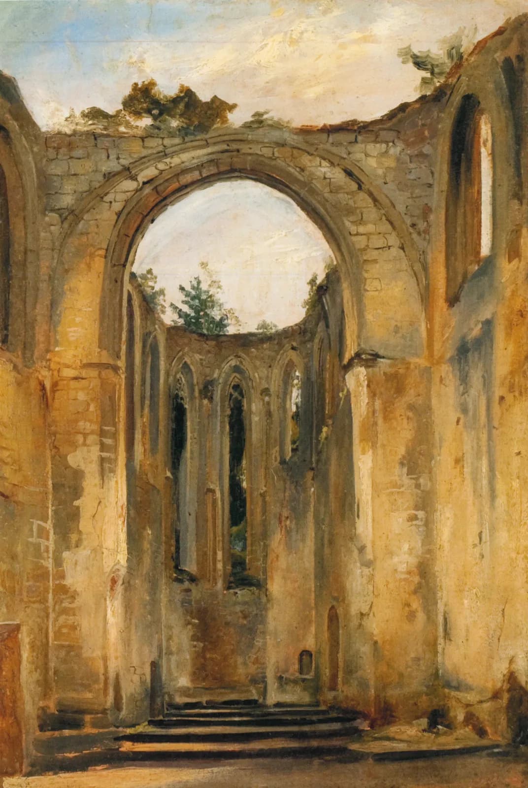 Kloosterruïne bij Oybin – Carl Blechen